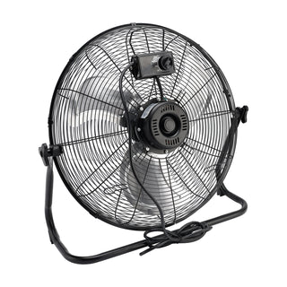 20 Inch High Velocity Industrial Cooling Floor Fan With 3 Speeds Tilt Head