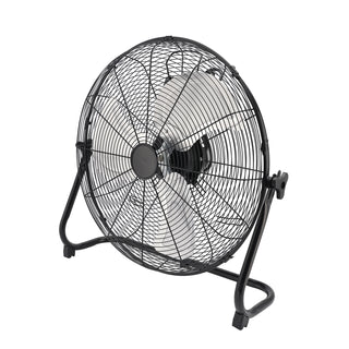 20 Inch High Velocity Industrial Cooling Floor Fan With 3 Speeds Tilt Head