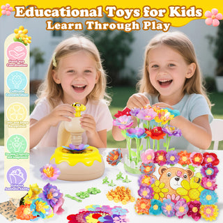Flower Bouquet Making Kit DIY Flower Bouquets Craft Toy For 4+ Year Kid Yellow