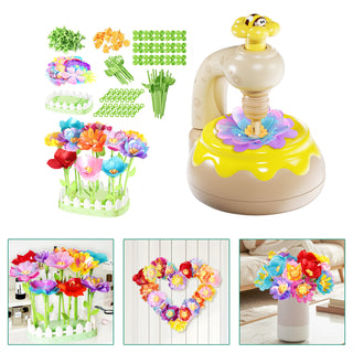 Flower Bouquet Making Kit DIY Flower Bouquets Craft Toy For 4+ Year Kid Yellow
