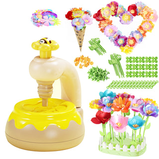 Flower Bouquet Making Kit DIY Flower Bouquets Craft Toy For 4+ Year Kid Yellow