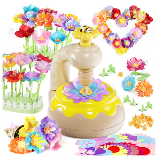 Flower Bouquet Making Kit DIY Flower Bouquets Craft Toy For 4+ Year Kid Yellow