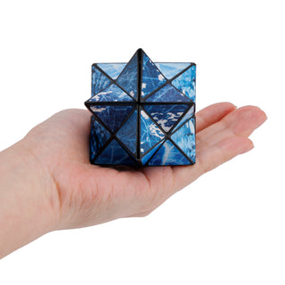 2 In 1 North South Poles Style Star Magic Cube For Kid And Adult Toy Ages 8-12