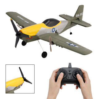 3Channel Remote Control 2.4Ghz 6Axis Stabilizer Airplane With 2Batteries Green