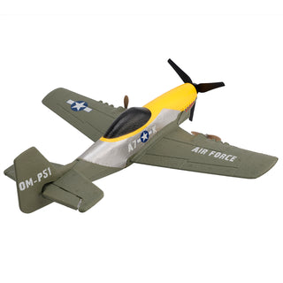3Channel Remote Control 2.4Ghz 6Axis Stabilizer Airplane With 2Batteries Green