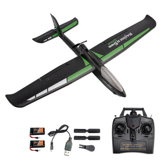 4CH 2.4GHz Remote Control Glider Airplane Rtf With 6 Axis Gyro 3 Modes Toy Black