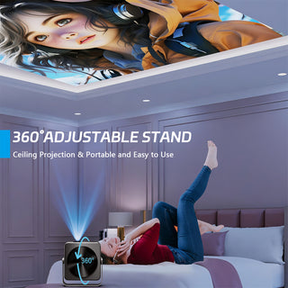 Ultra HD Smart WiFi PTZ Projector Mini Projector Bluetooth 4K Support Home Movie