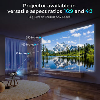 Ultra HD Smart WiFi PTZ Projector Mini Projector Bluetooth 4K Support Home Movie
