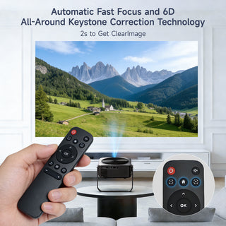 Ultra HD Smart WiFi PTZ Projector Mini Projector Bluetooth 4K Support Home Movie
