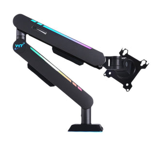 Gaming Monitor Arm 32inch Desktop Computer Monitor Stand RGB Light Monitor Stand