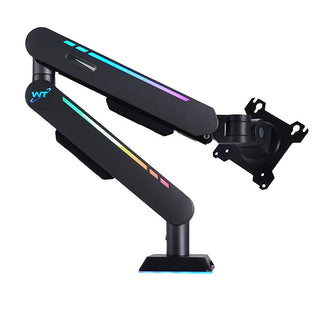Gaming Monitor Arm 32inch Desktop Computer Monitor Stand RGB Light Monitor Stand