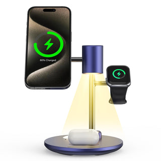 4-in-1 Qi2 15W Cooling Wireless Charger Station Fast Charging Station MagSafe