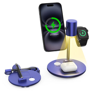 4-in-1 Qi2 15W Cooling Wireless Charger Station Fast Charging Station MagSafe