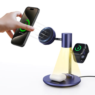 4-in-1 Qi2 15W Cooling Wireless Charger Station Fast Charging Station MagSafe
