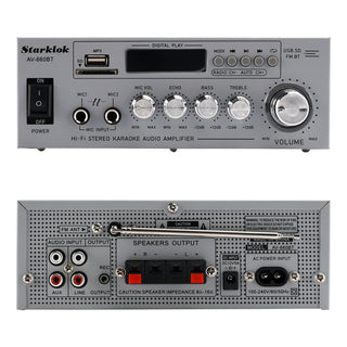800W  2.1CH Bluetooth Stereo Hifi Car Home Audio Car Amplifier AMP Sound Speaker