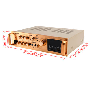 2500W 5CH Amplifiers Amplificador HiFi Stereo AV Surround SD FM Home Theater
