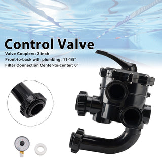 SP0715XG2 Control Valve with Pressure Gauge Compatible with Hayward Pro-Series