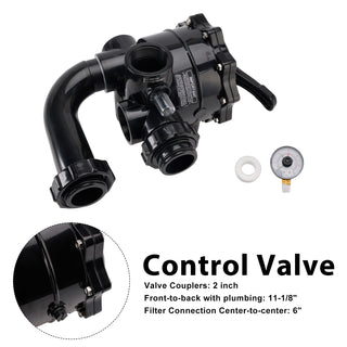 SP0715XG2 Control Valve with Pressure Gauge Compatible with Hayward Pro-Series