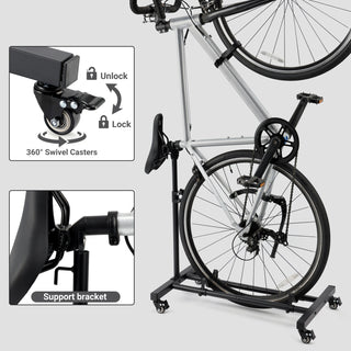 Indoor Bike Storage Rack for 22"-29" road bikes mountain bikes kids bikes