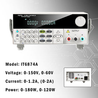IT6874A Adjustable Programming Power Supply 0-150V 1.2A/0-60V 2A