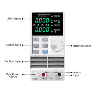IT8211 60V / 30A / 150W DC Electronic Load Lab Adjustable Digital Control