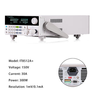 IT8512A+ 300W 150V 30A Programmable Electronic Load Battery Test