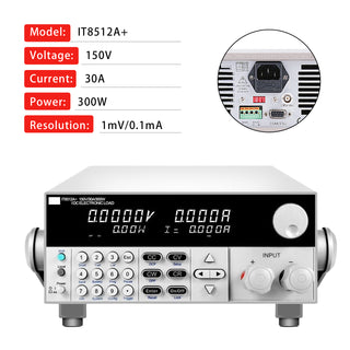 IT8512A+ 300W 150V 30A Programmable Electronic Load Battery Test