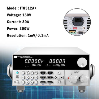 IT8512A+ 300W 150V 30A Programmable Electronic Load Battery Test