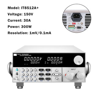 IT8512A+ 300W 150V 30A Programmable Electronic Load Battery Test