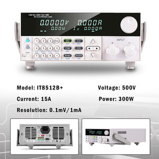 IT8512B+ 300W 500V 15A Programmable Electronic Load Battery Test
