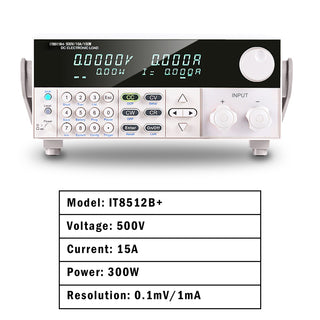 IT8512B+ 300W 500V 15A Programmable Electronic Load Battery Test