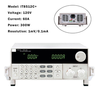 IT8512C+ 300W 120V 60A Programmable Electronic Load Battery Test