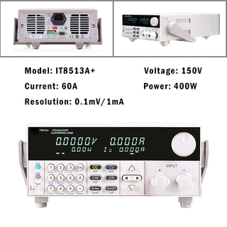 IT8513A+ 400W 150V 60A Programmable Electronic Load Battery Test