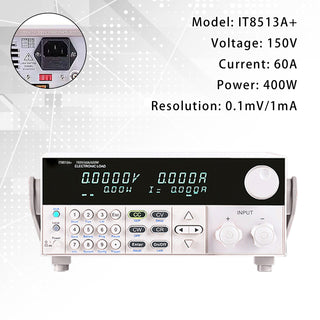 IT8513A+ 400W 150V 60A Programmable Electronic Load Battery Test