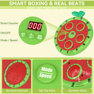 Fruit Boxing Machine Children's Bluetooth Music Boxing Wall Target Home Intelligent Sports Equipment Boxing Training Machine