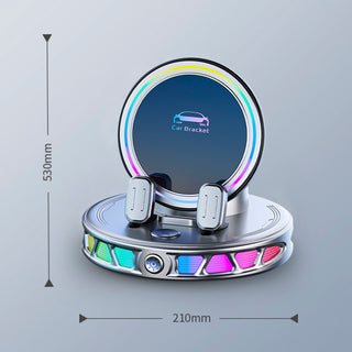Colorful RGB Ambient Light Car Wireless Charging Bracket Holder Car Phone Mount