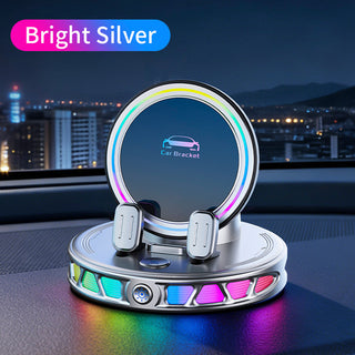 Colorful RGB Ambient Light Car Wireless Charging Bracket Holder Car Phone Mount