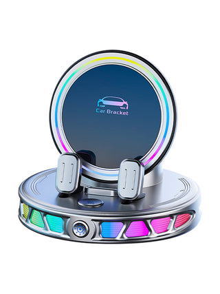 Colorful RGB Ambient Light Car Wireless Charging Bracket Holder Car Phone Mount