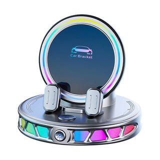 Colorful RGB Ambient Light Car Wireless Charging Bracket Holder Car Phone Mount