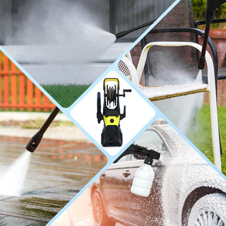 Portable 3000 PSI Electric High-Pressure Washer Yellow 2.6 GPM Power Washer