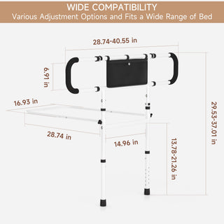 Bed Side Rail Mobility Aid Guard punch-free and foldable bedside handrails for getting up