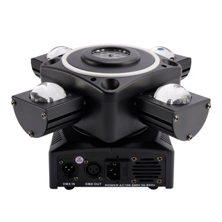 4 Arm Moving Head Light RGBW Beam Laser Disco Ball Light Stage Lighting DMX
