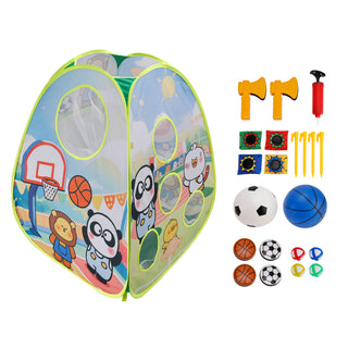 4In1 Multifunctional Game Target Set Play Football,Basketball,Bean Bag,Fly Ball