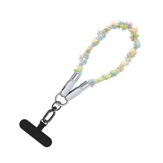 30cm Cell Phone Lanyard Built-in USB C Cable 2 In1 65W Fast Charging Phone Lanyard Wrist Strap Data Transfer Cord