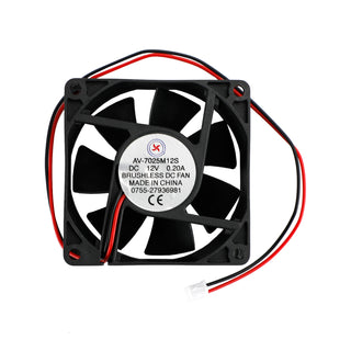 1PC 12V 0.2A Cooling Computer Fan Ball Bearing 70×25mm DC Brushless 2 Pin