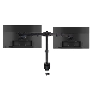 Double Dual Display Computer Monitor Arm Mount Desk Stand 17"-27" Screen LED LCD