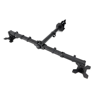 Double Dual Display Computer Monitor Arm Mount Desk Stand 17"-27" Screen LED LCD