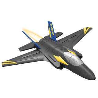 KF605 2.4GHz 4CH Remote Control Glider Airplane Toy Gift With 2 Batteries Black