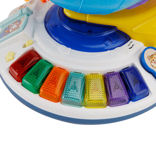 5In1 Interactive Light Up Globe With Sound,Puzzle,Bead Maze And World Map Toy
