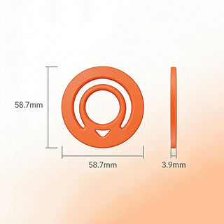 Liquid Silicone Double-Sided Magnetic Phone Ring Holder Magnetic Phone Grip Stand Compatible with MagSafe for iPhone 17 16 15 14 13 12 Pro Max
